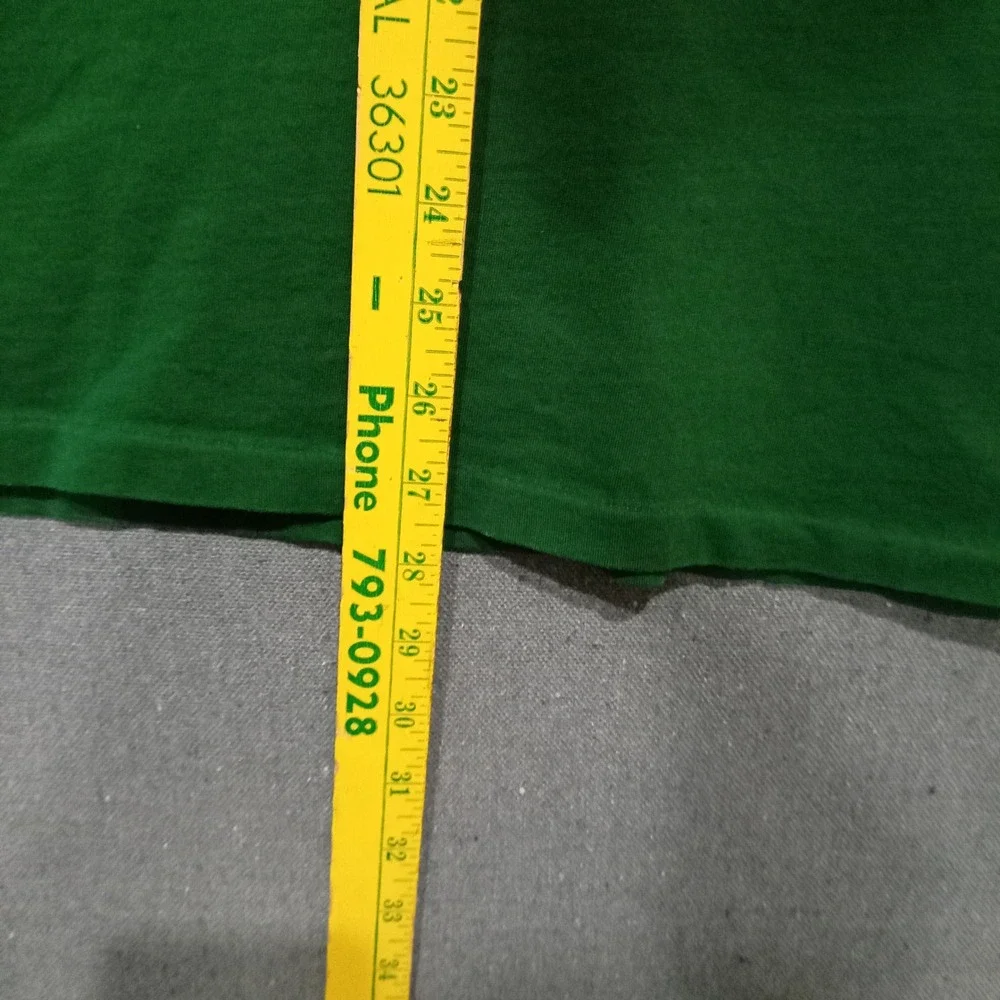Polo Ralph Lauren Mens XL Green Long Sleeve Pocket T-Shirt Yellow Pony Logo